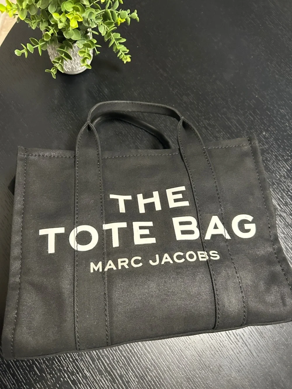 Marc Jacobs Black 'The Tote Bag' Canvas Duffel